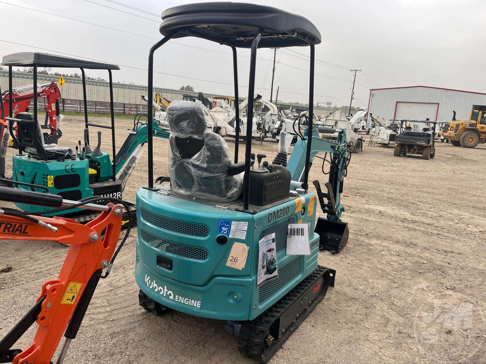 UNUSED 2024 DIGMASTER DM200 MINI EXCAVATOR SN: DM24101607