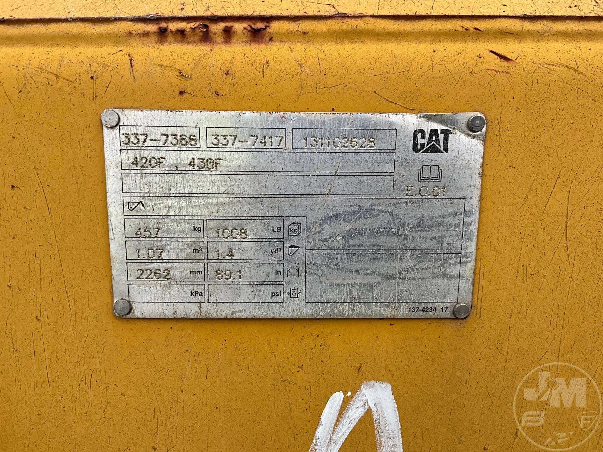 CAT SN: 13110262B 88”...... GP BUCKET