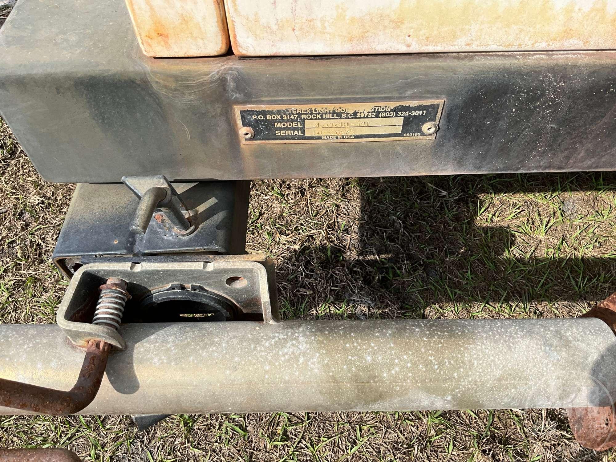 TEREX RL4060D1-4MH 4 BULB LIGHT TOWER SN: GOF26678