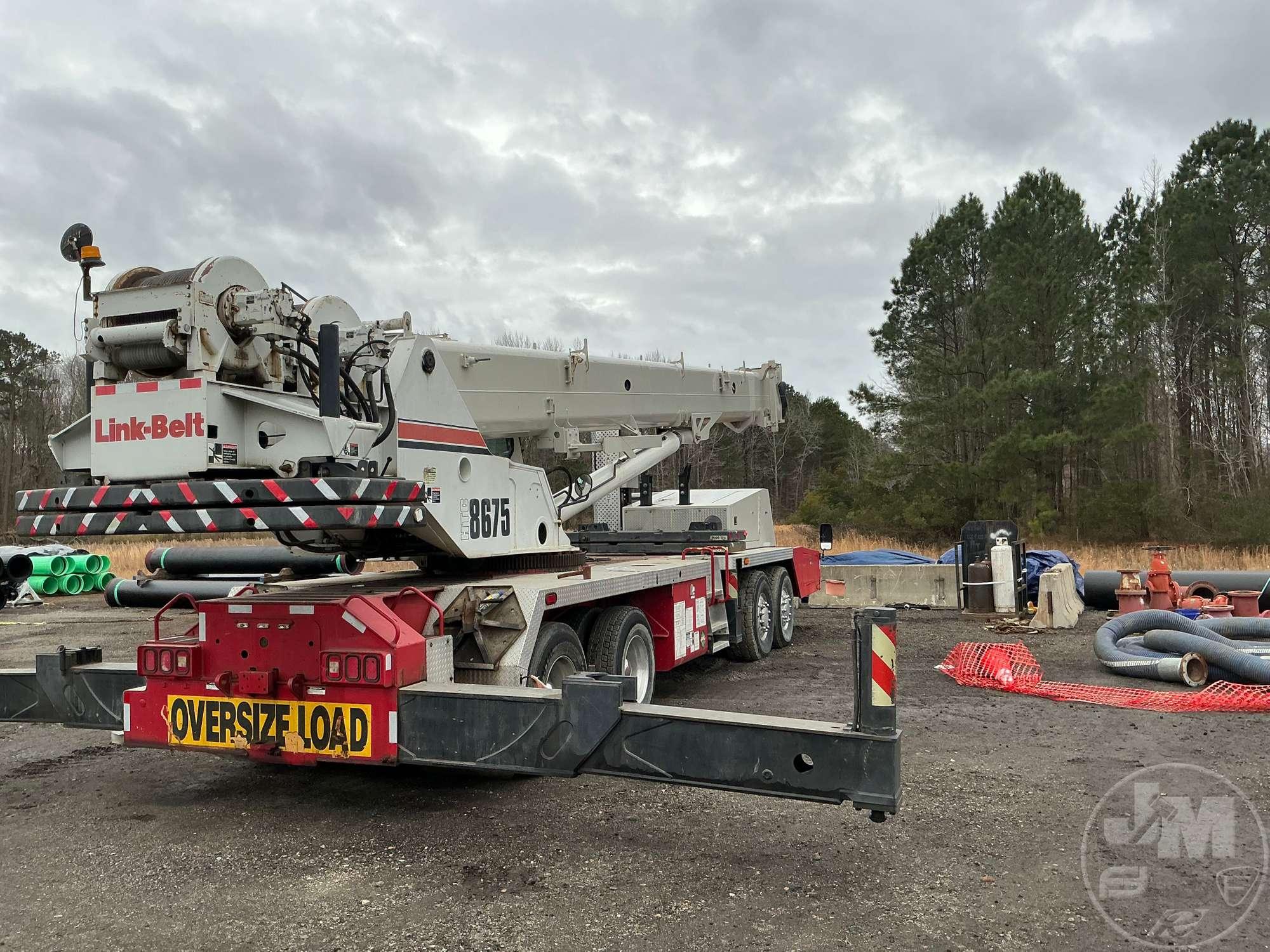 2009 LINK-BELT HTC8675 SERIES II ALL TERRAIN CRANE SN: P9J9-1015