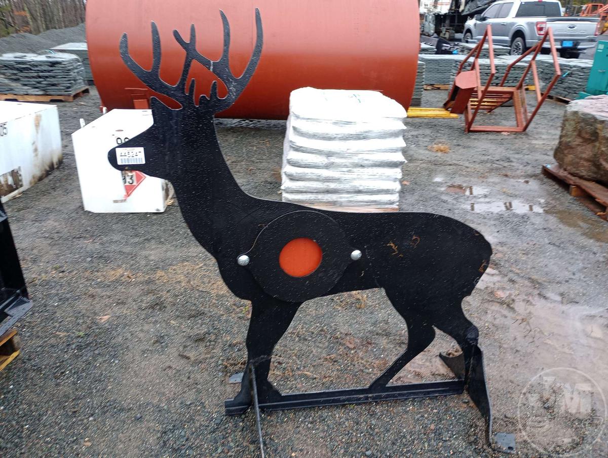 3/8" AR500 STEEL DEER SHOOTING TARGET W/ HEART FLAPPER