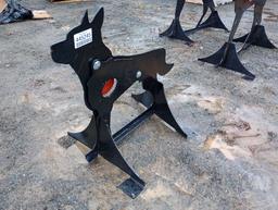 3/8" AR500 STEEL COYOTE SHOOTING TARGET W/ HEART FLAPPER*** BENT