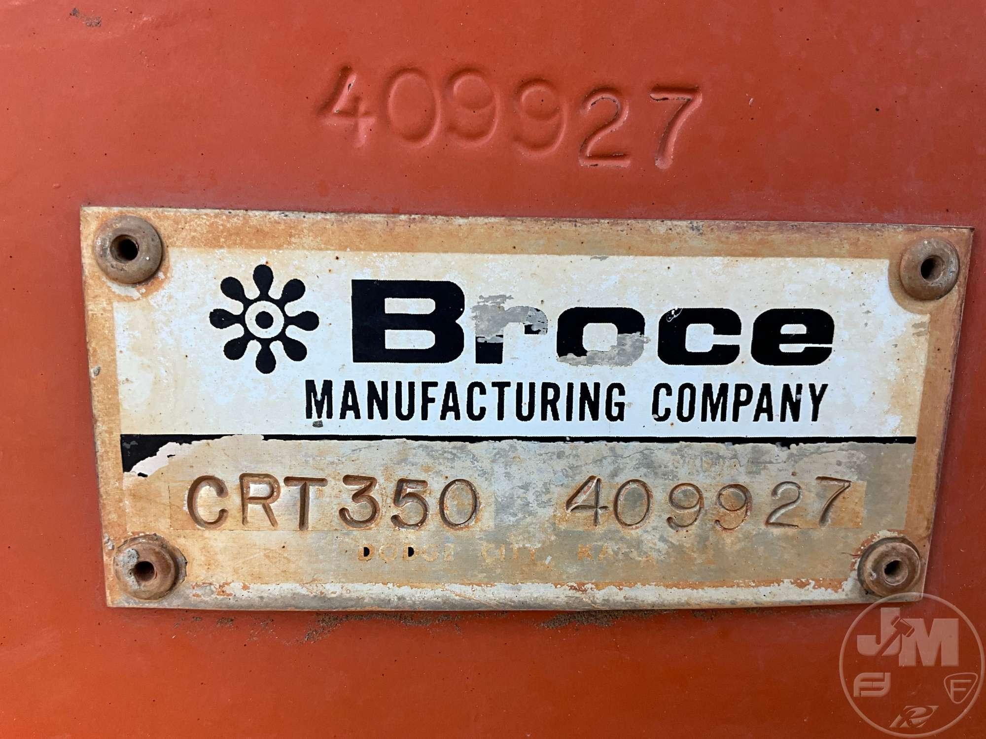 2016 BROCE CRT350 SN: 409927 BROOM TRACTOR