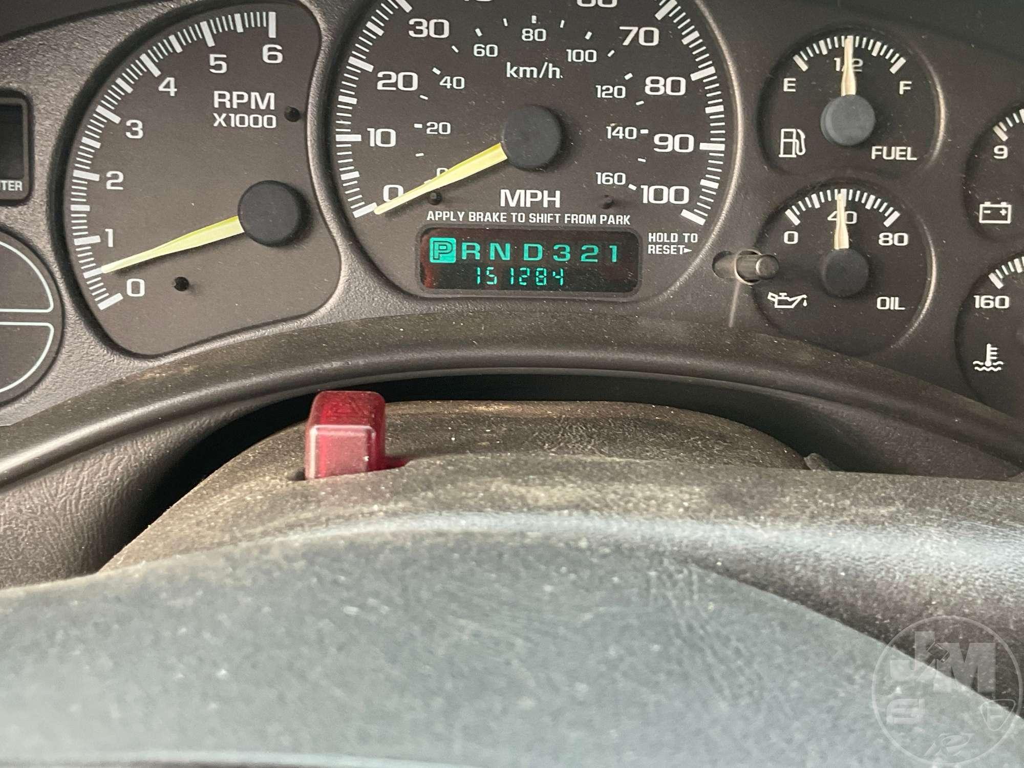 2000 CHEVROLET SILVERADO 1500 EXTENDED CAB 4X2 PICKUP VIN: 2GCEC19V3Y1360767