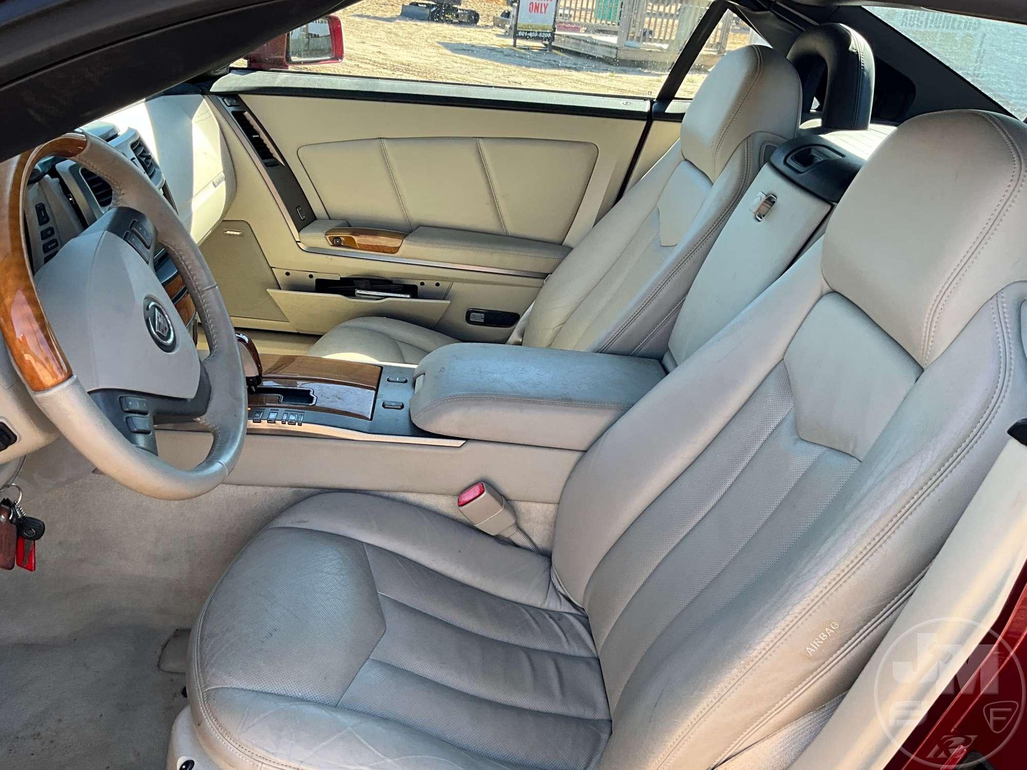 2006 CADILLAC XLR VIN: 1G6YV36A165601146