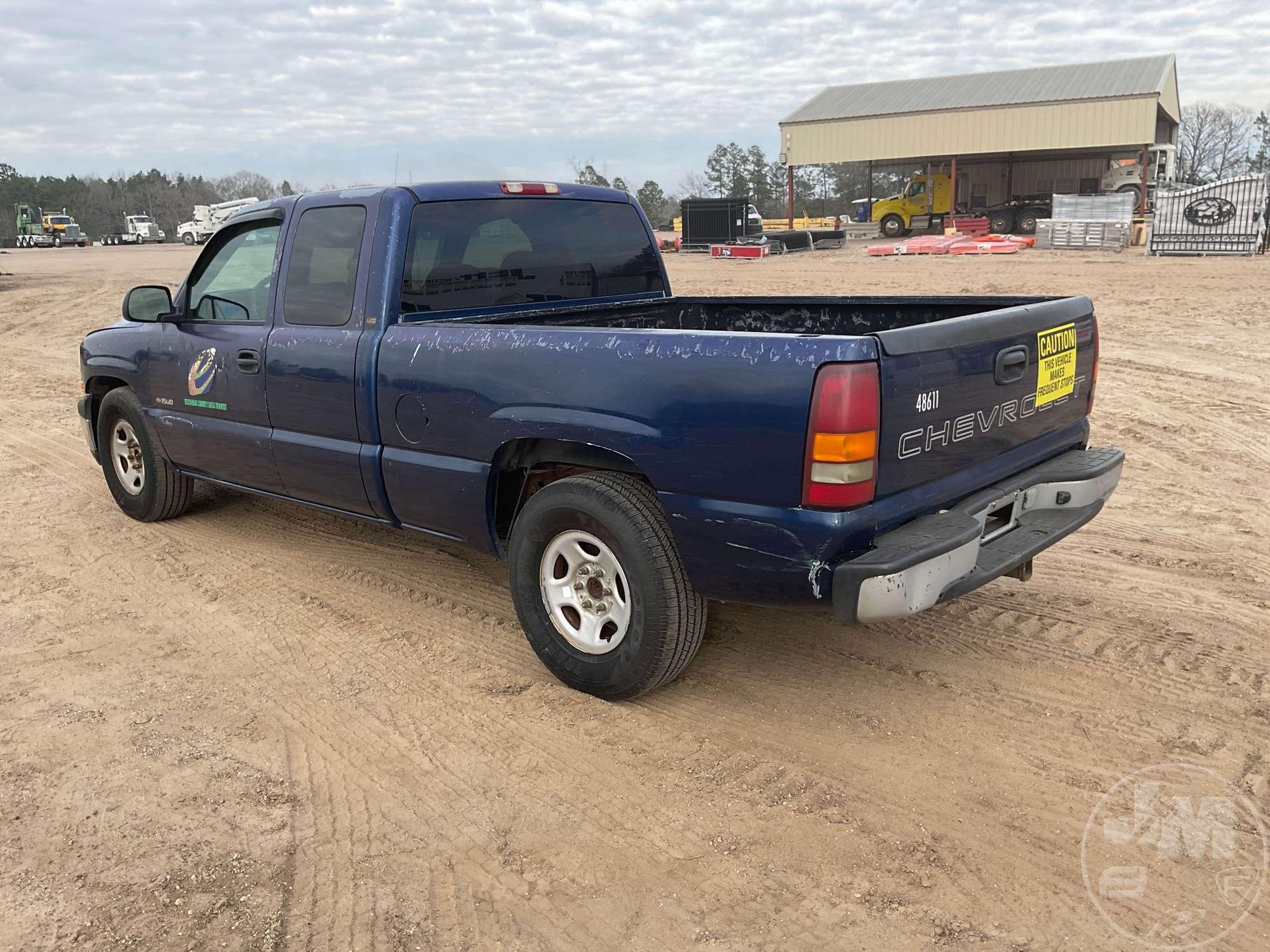 2000 CHEVROLET SILVERADO 1500 EXTENDED CAB 4X2 PICKUP VIN: 2GCEC19V3Y1360767