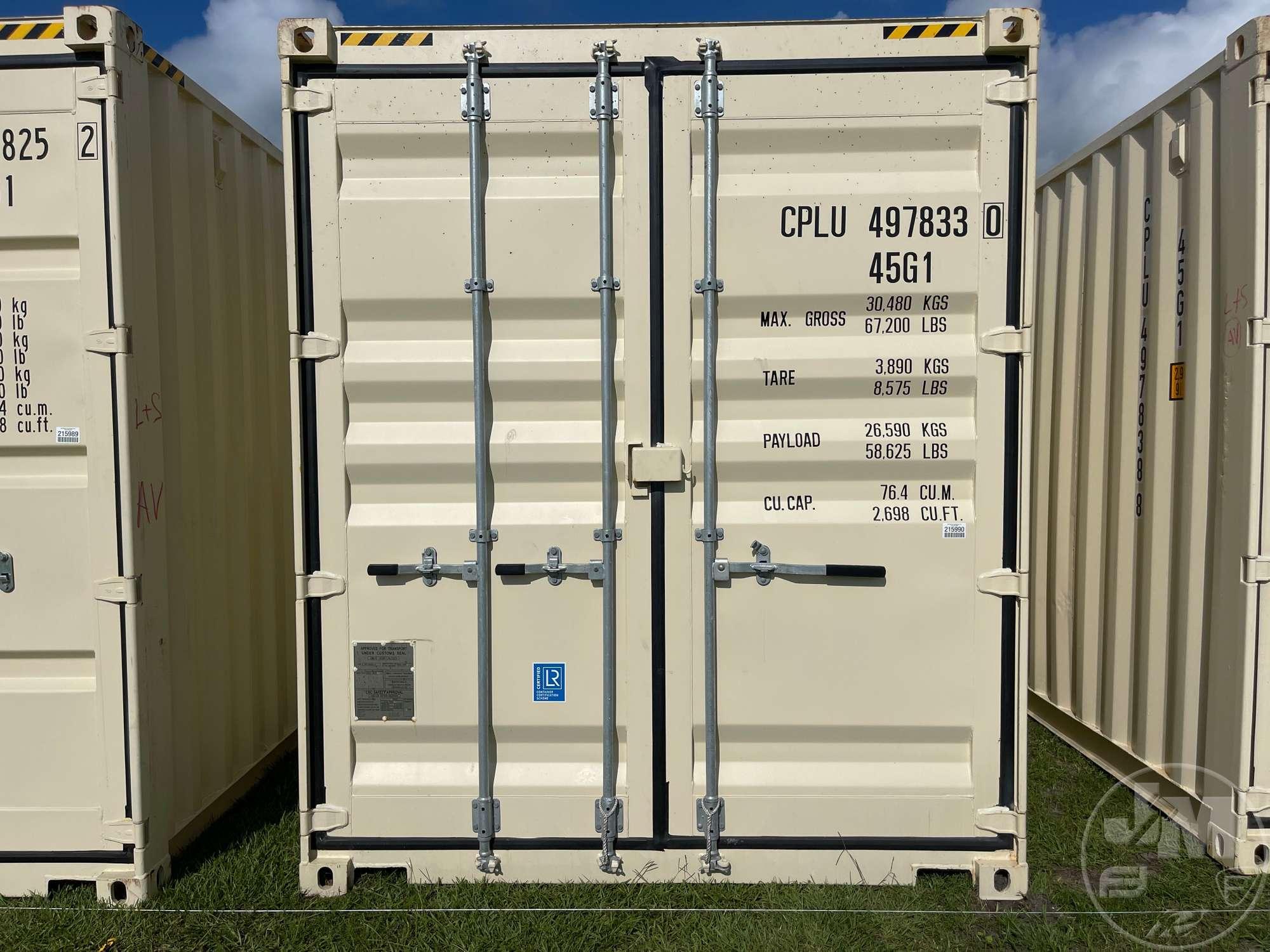 2022 SHANG HAI SHENGJI 40'  CONTAINER SN: CPLU4978330