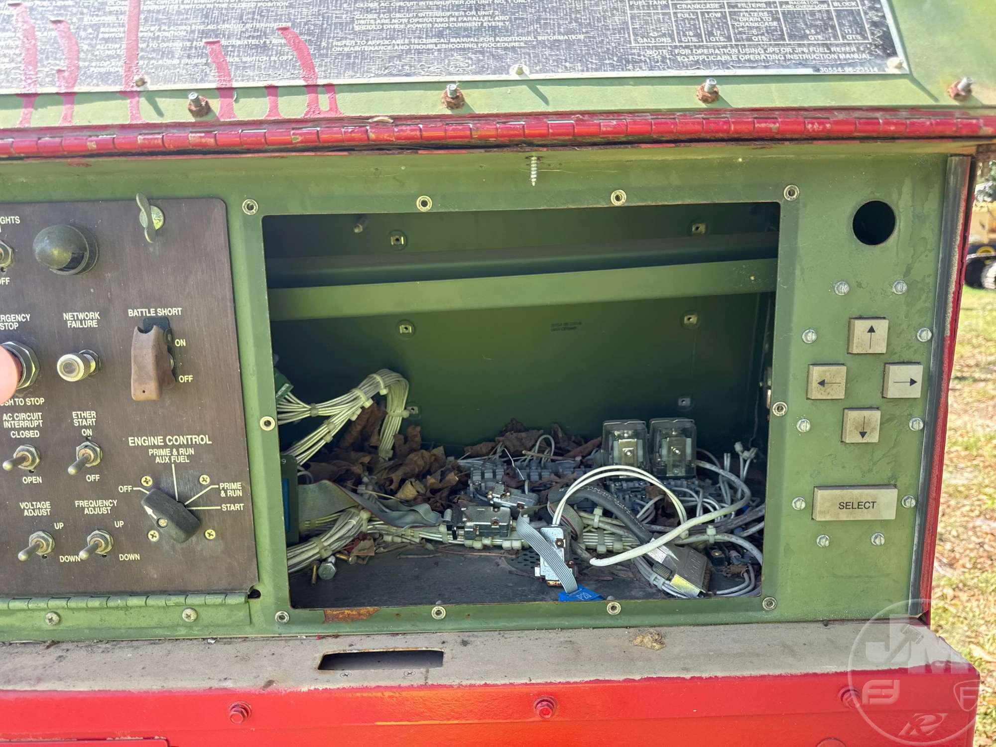 L3 MEP-806B 60 KW SKID MOUNTED GENERATOR HX64863
