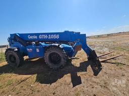 2018 GENIE GTH1056 10000 LB TELESCOPIC FORKLIFT SN: GTH10E-12919