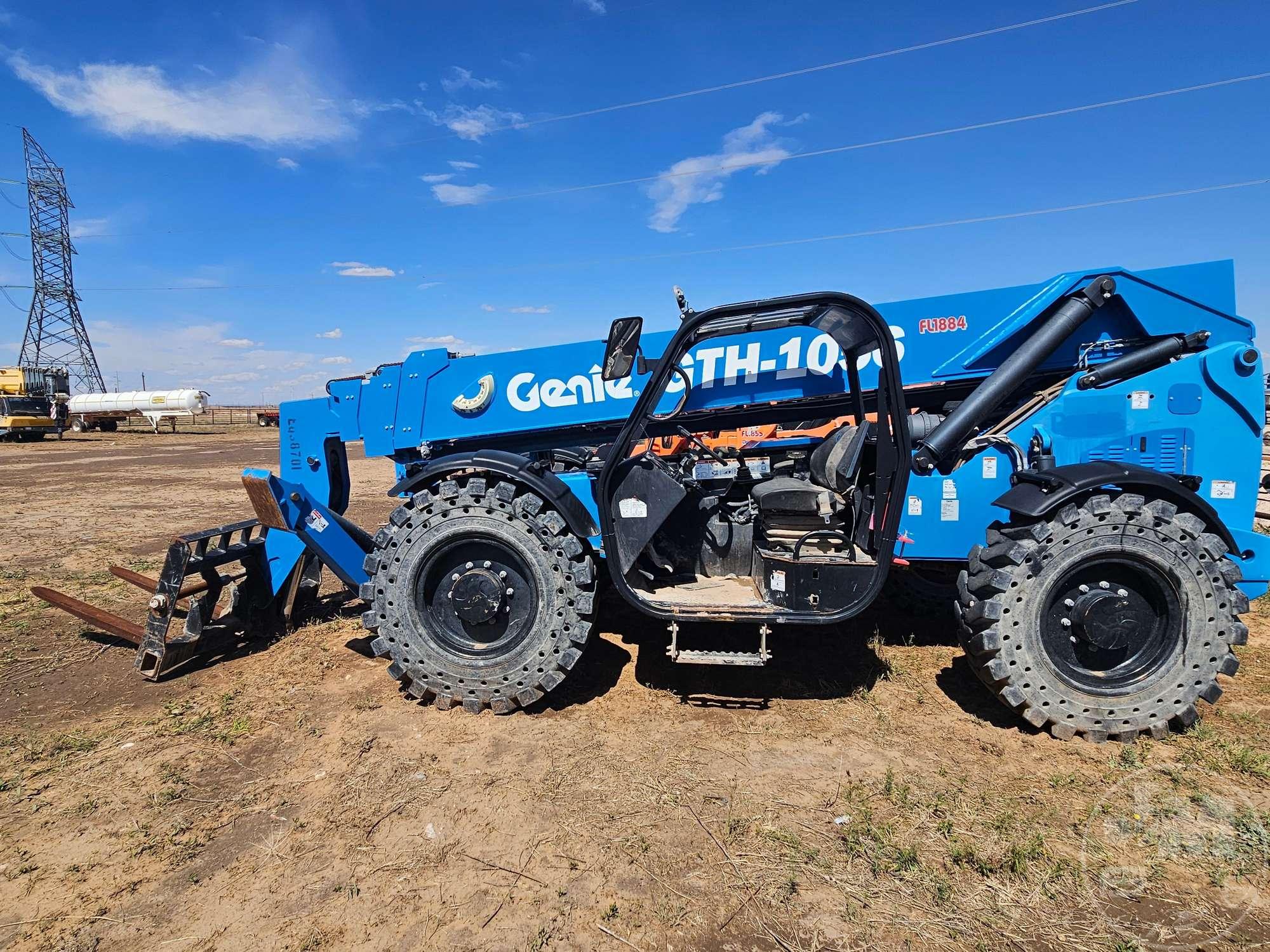 2018 GENIE GTH1056 10000 LB TELESCOPIC FORKLIFT SN: GTH10E-12919