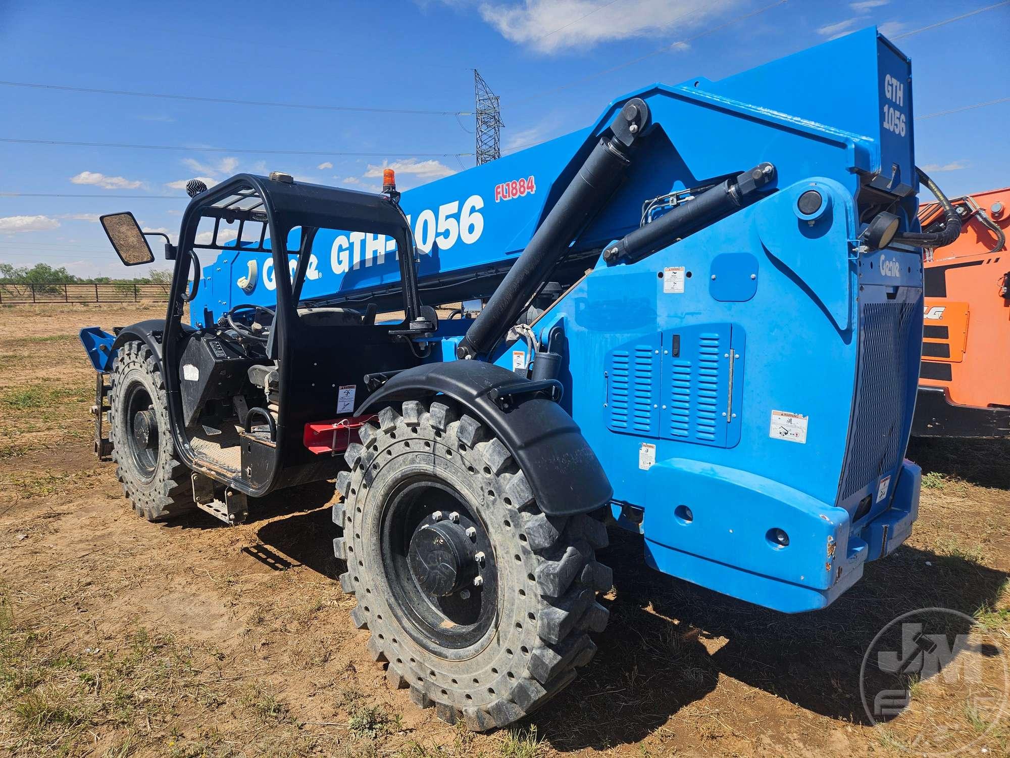 2018 GENIE GTH1056 10000 LB TELESCOPIC FORKLIFT SN: GTH10E-12919