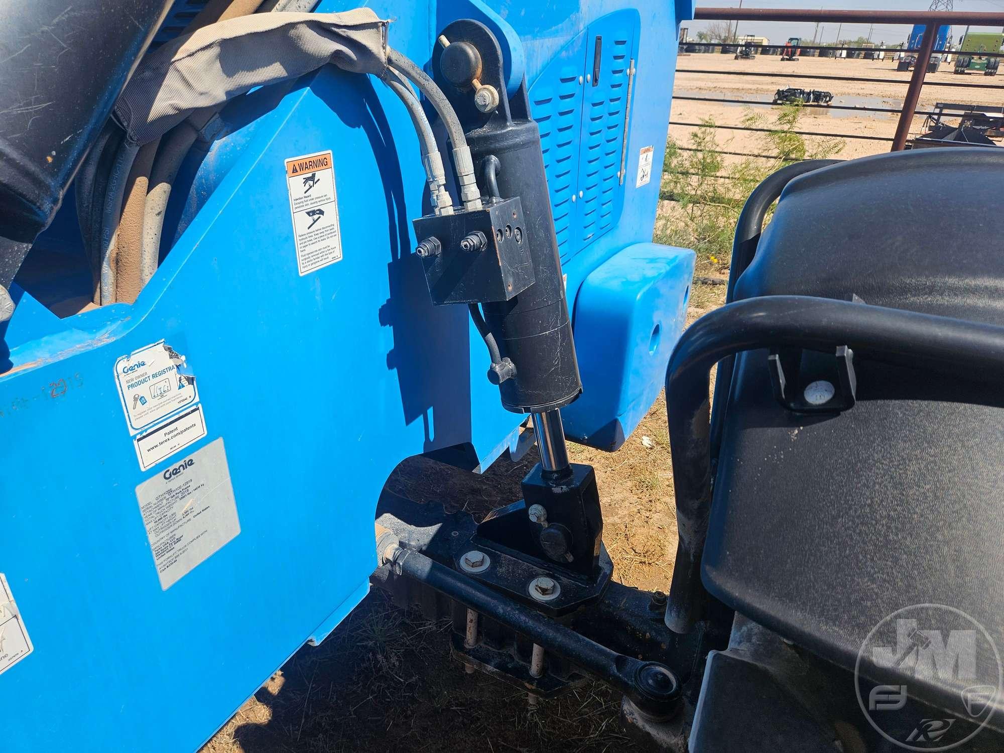2018 GENIE GTH1056 10000 LB TELESCOPIC FORKLIFT SN: GTH10E-12919