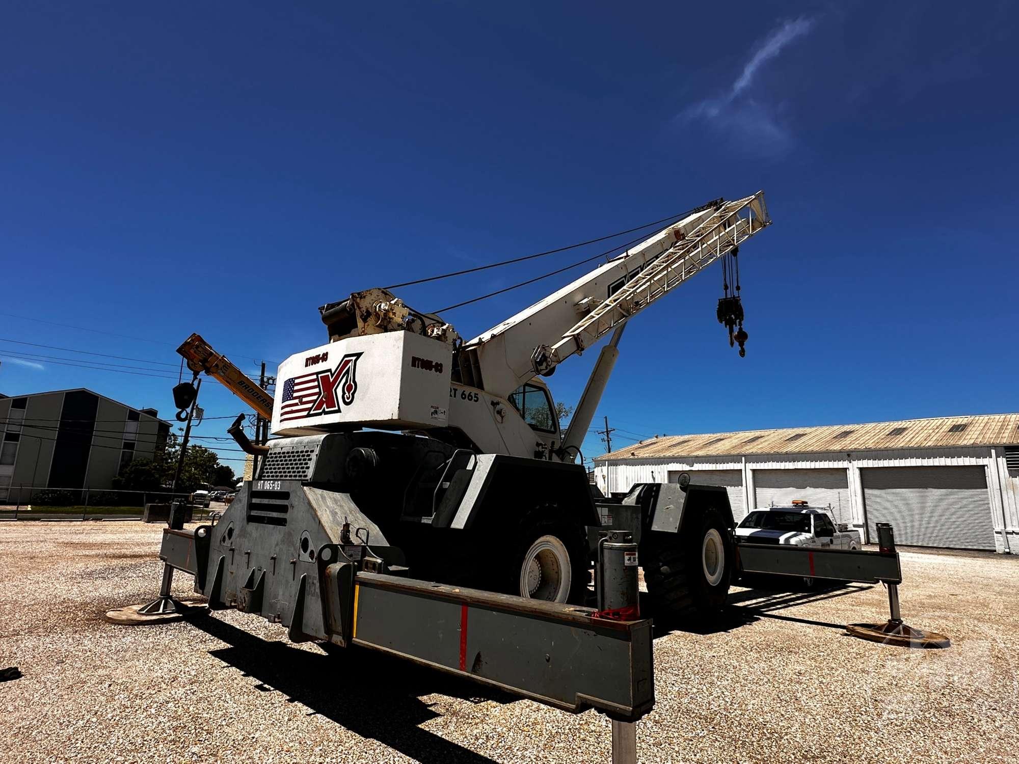 2006 TEREX RT 665 ROUGH TERRAIN CRANE SN: 2006