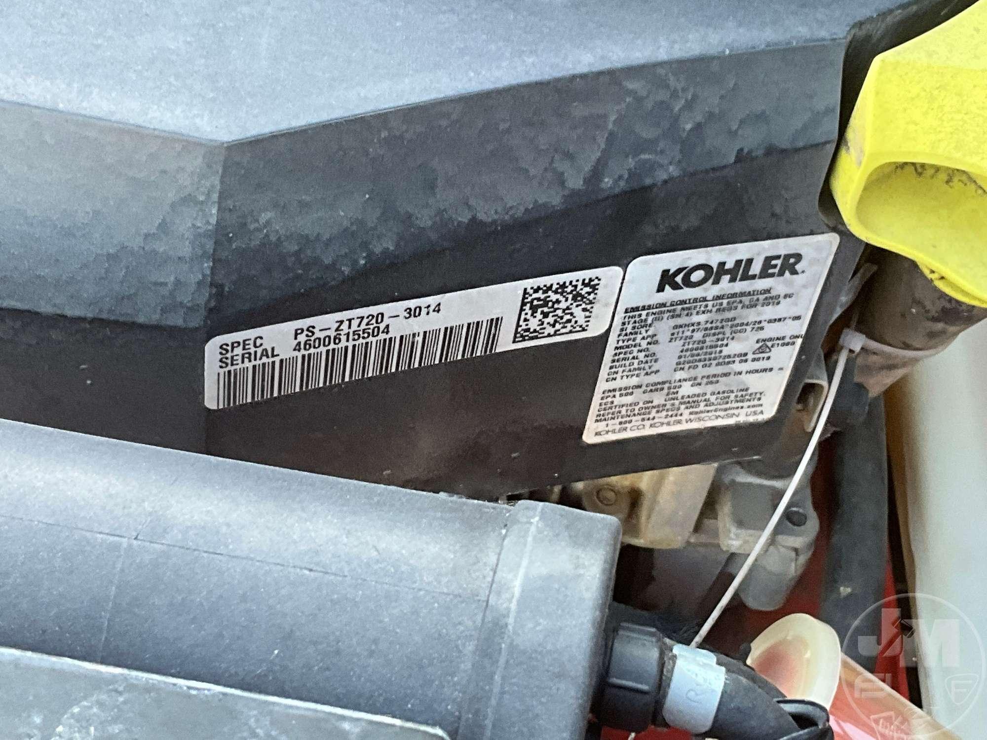 2017 KUBOTA Z121-48 ZERO TURN SN: 21170
