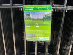 10’...... WROUGHT IRON SITE FENCE, 22 FENCE PANELS, 23 POSTS