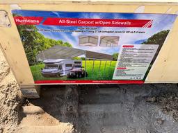 20’...... X20’...... ALL STEEL CARPORT WITH OPEN SIDEWALLS