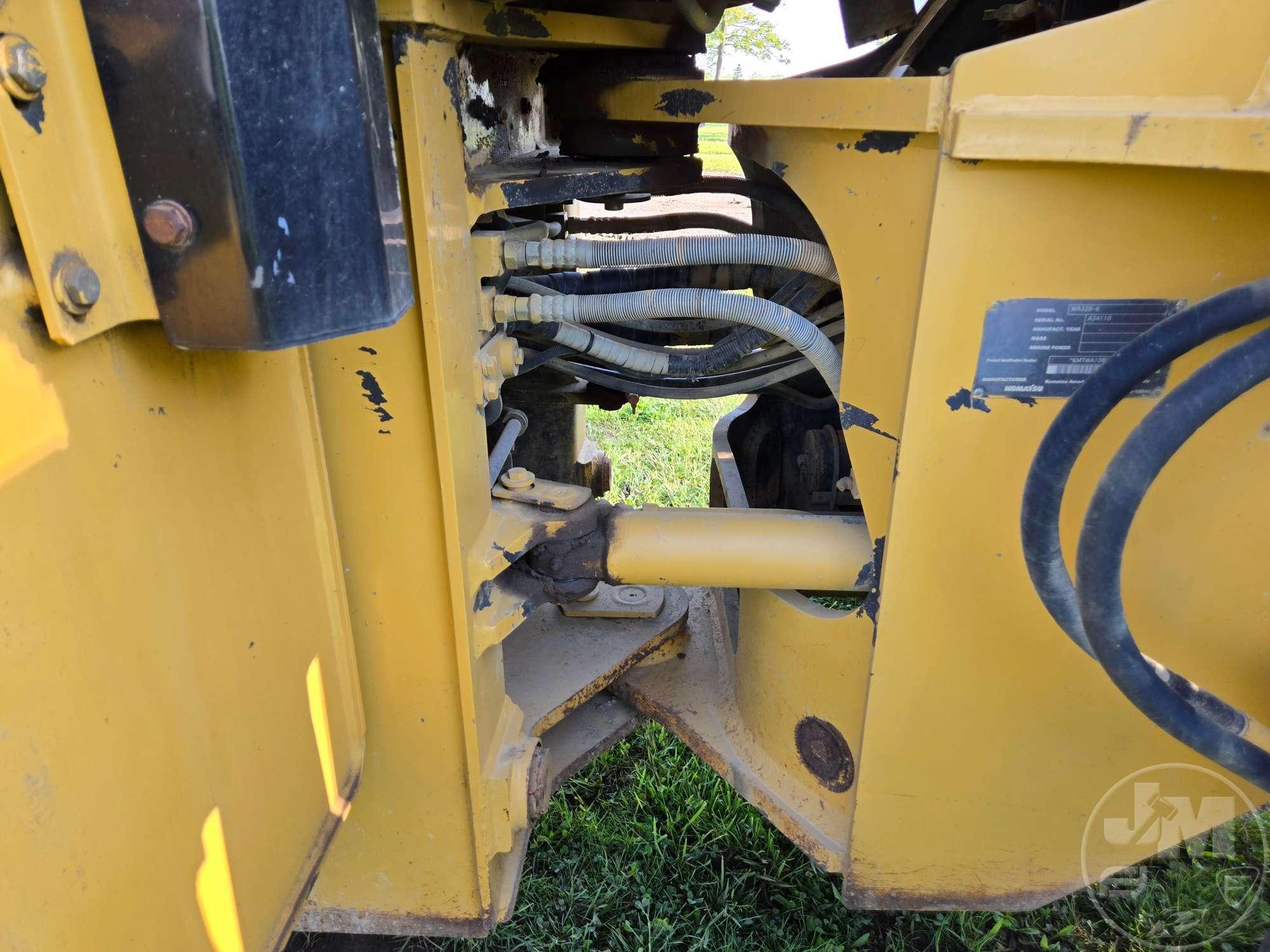 2008 KOMATSU WA320-6 WHEEL LOADER SN: KMTWA108V57A34110