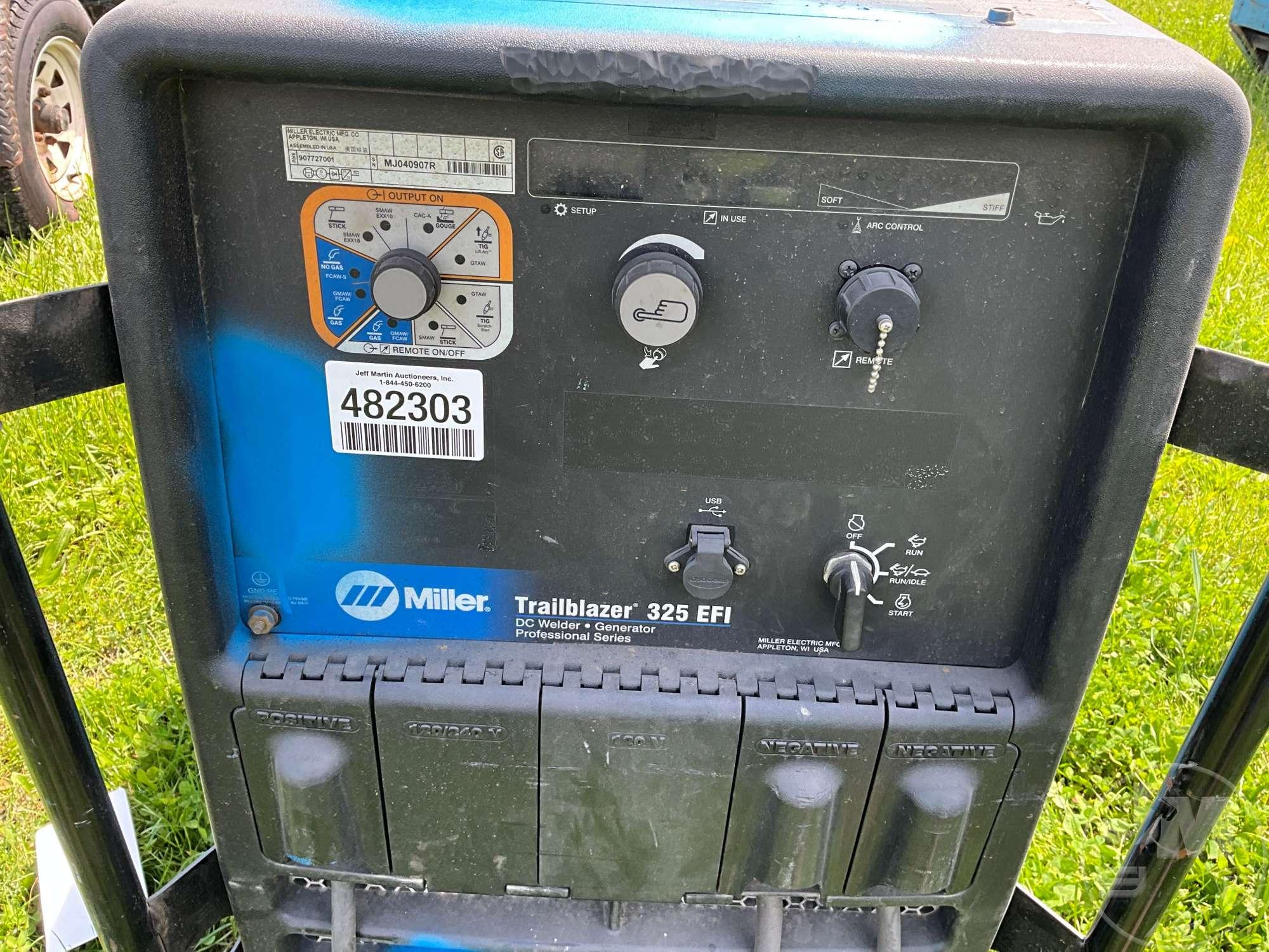 MILLER TRAILBLAZER 325 EFI WELDER/GENERATOR 325 AMP PORTABLE WELDER SN: MJ040907R