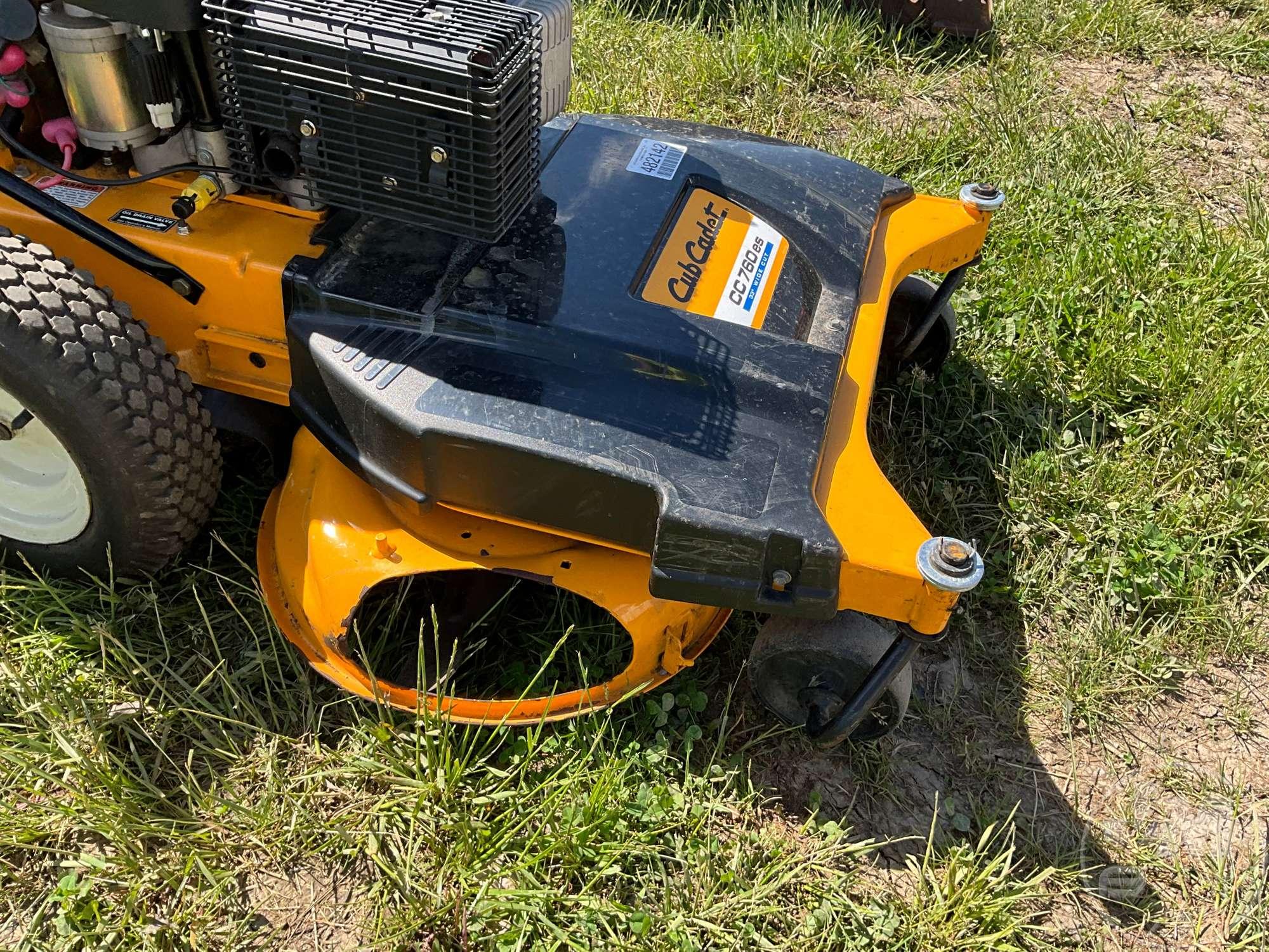 CUB CADET CC760ES WALK BEHIND SN: 1L025K60069