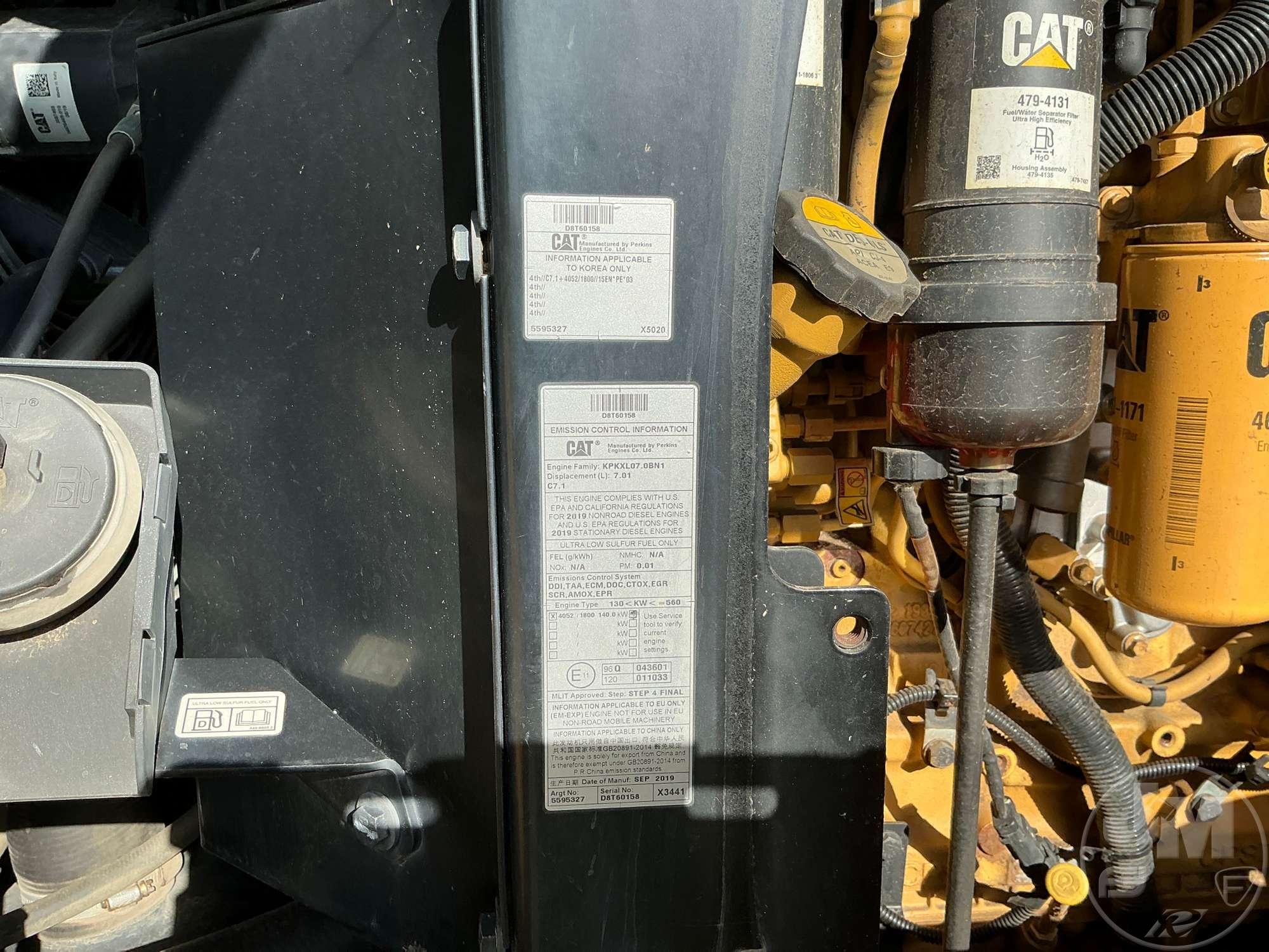 2020 CATERPILLAR 938M WHEEL LOADER SN: CAT0938MHJ3R08603