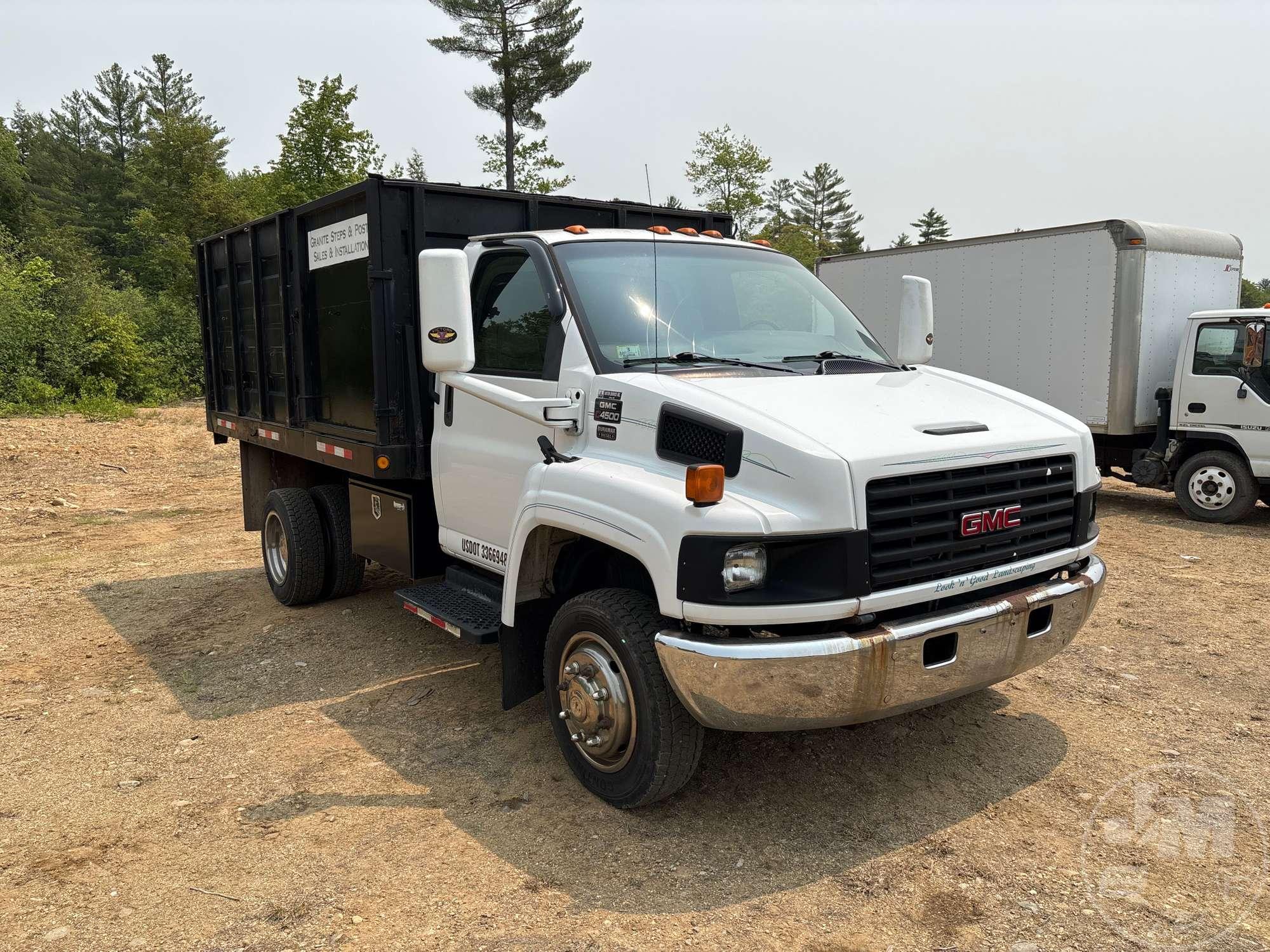 2003 GMC C4500 SINGLE AXLE DUMP TRUCK VIN: 1GDC4E1143F503596