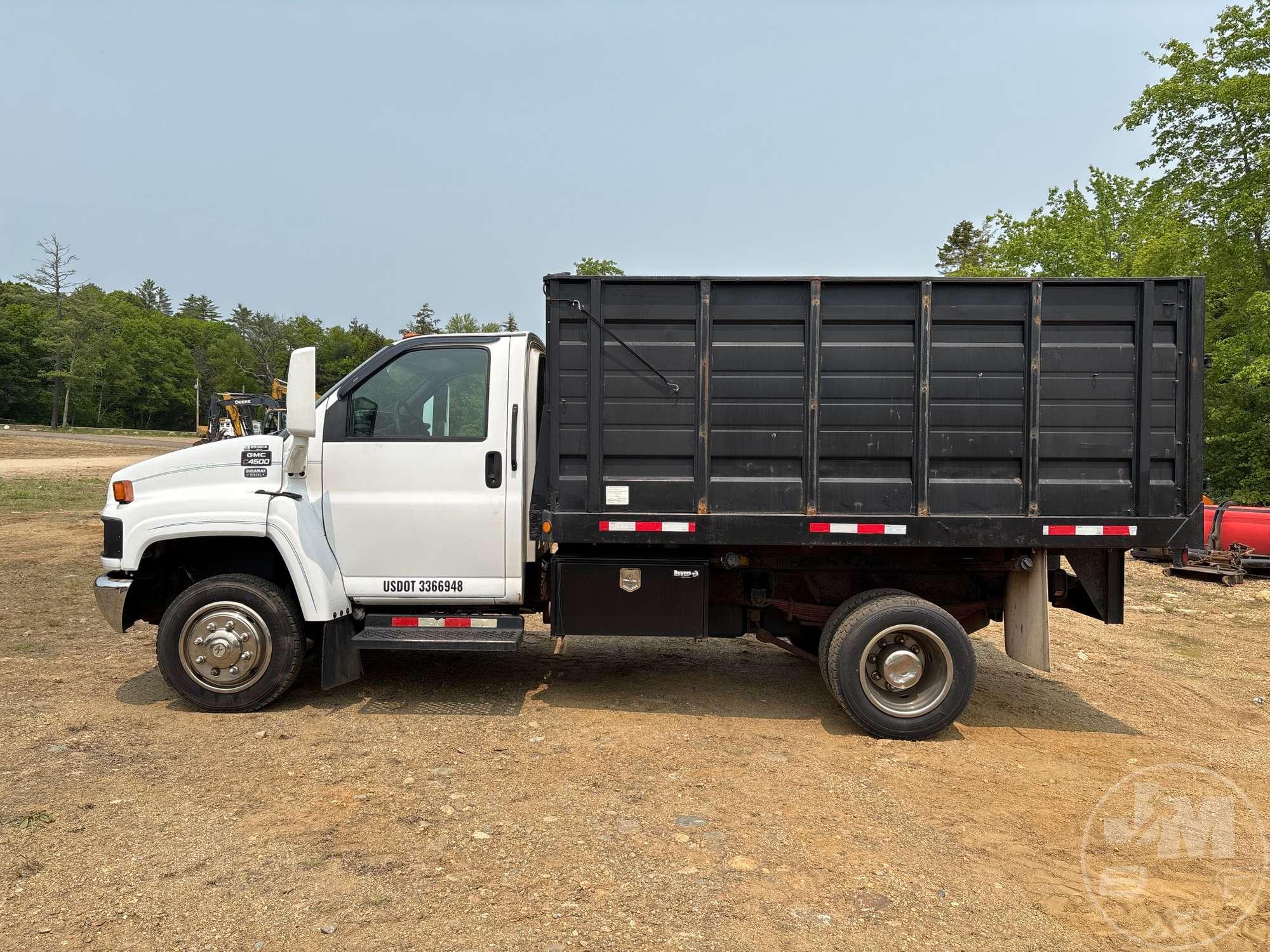 2003 GMC C4500 SINGLE AXLE DUMP TRUCK VIN: 1GDC4E1143F503596