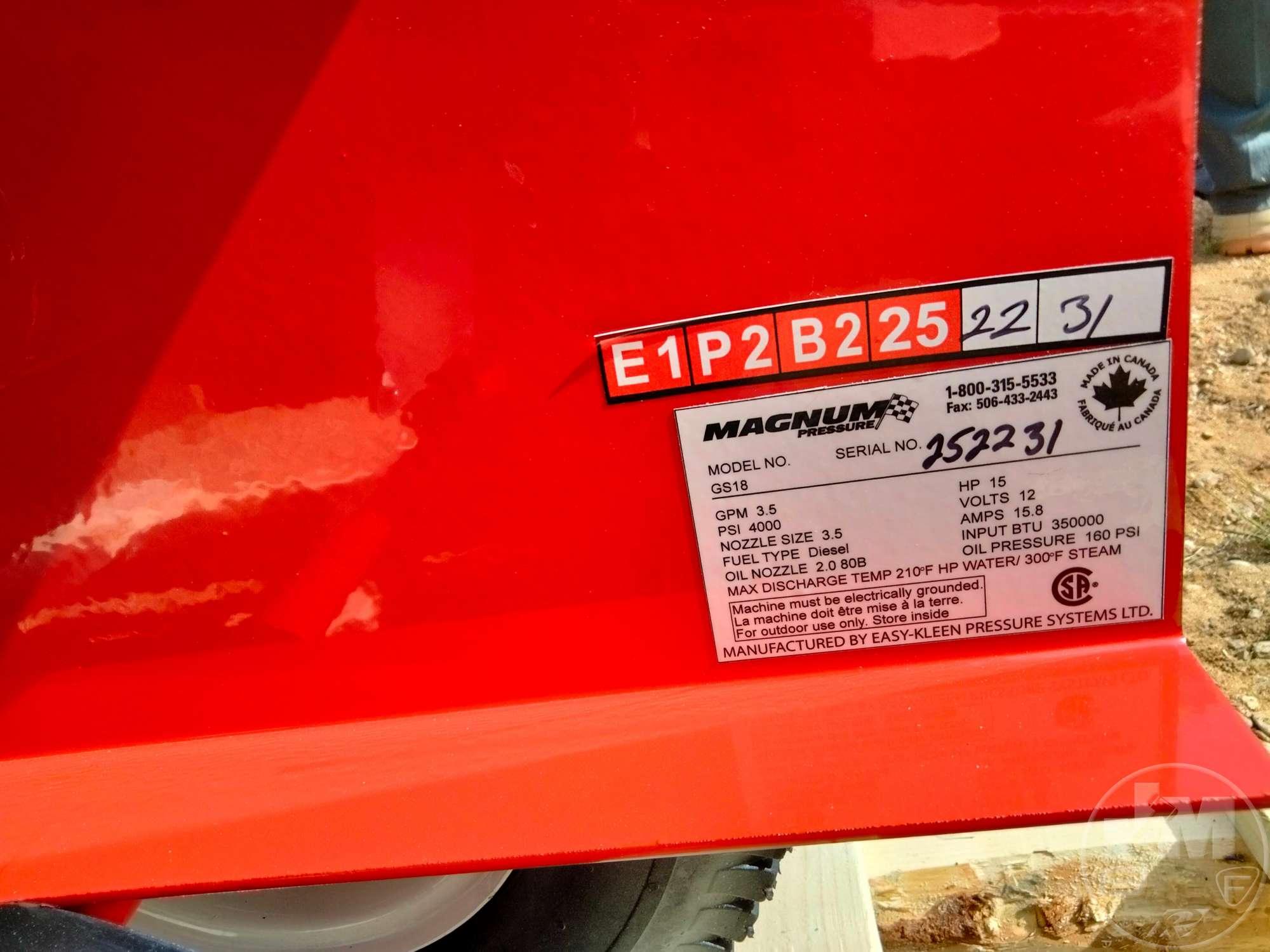 UNUSED EASY-KLEEN MAGNUM 4000 SERIES PRESSURE WASHER SN: 252231