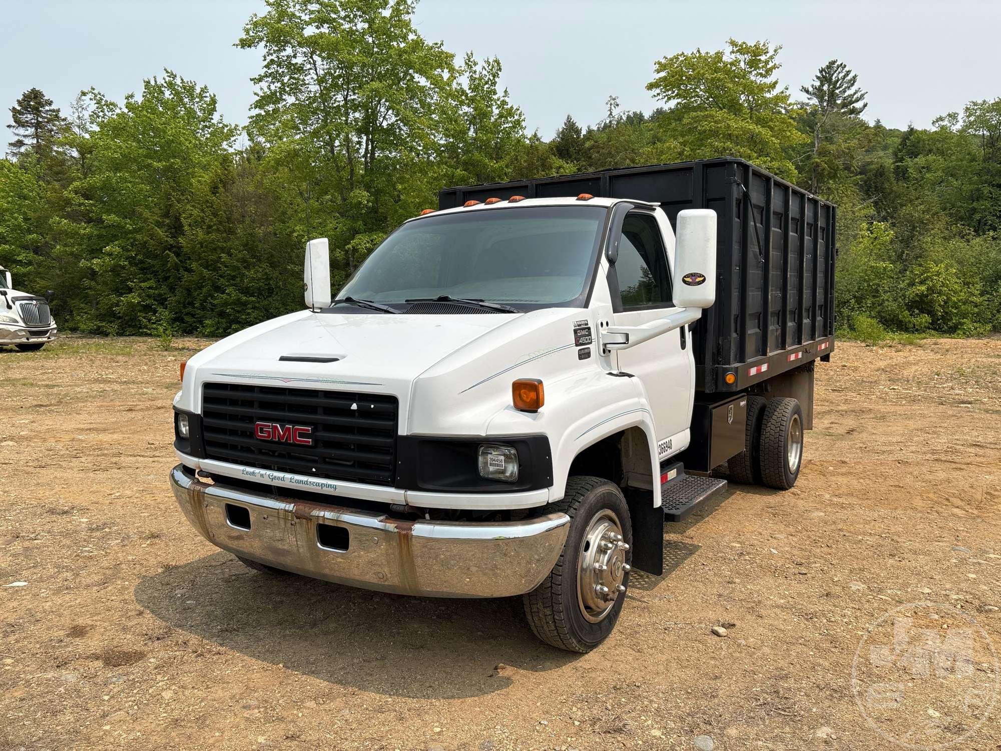 2003 GMC C4500 SINGLE AXLE DUMP TRUCK VIN: 1GDC4E1143F503596