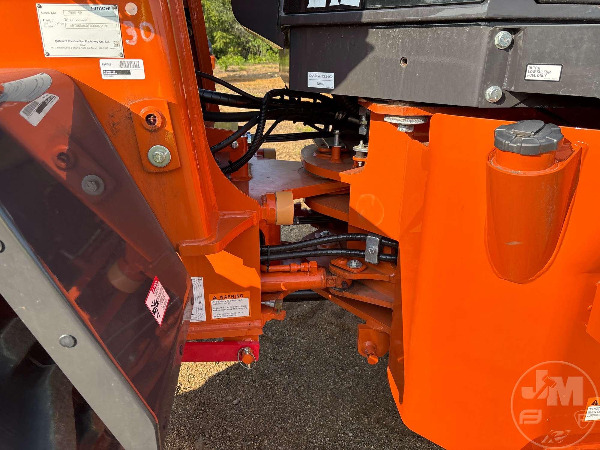 2024 HITACHI ZW80-5B WHEEL LOADER SN: RYUNCH60E00006519