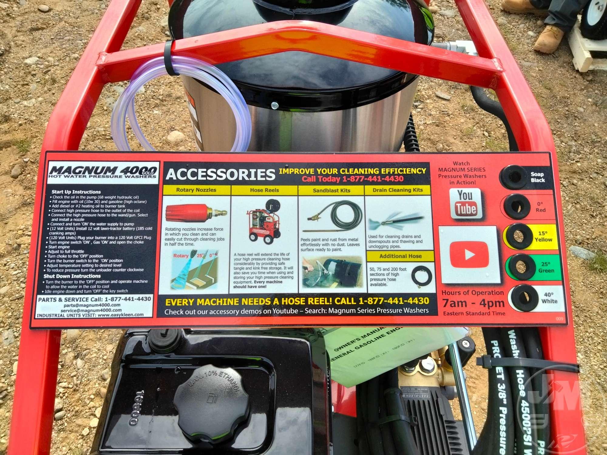 UNUSED EASY-KLEEN MAGNUM 4000 SERIES PRESSURE WASHER SN: 252231