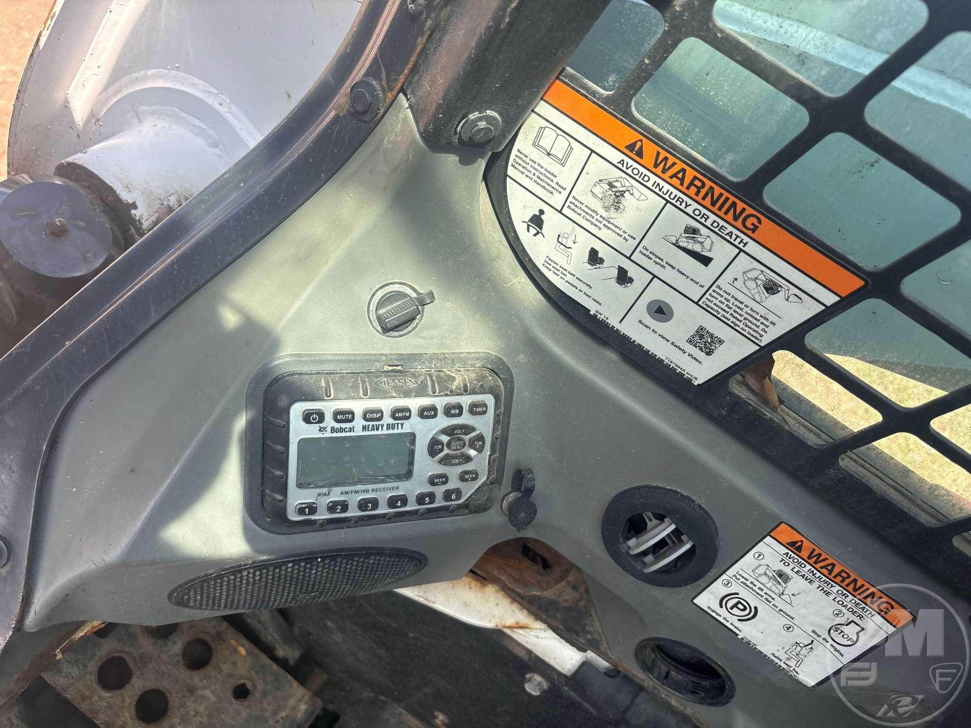 2018 BOBCAT S650 SKID STEER LOADER SN: ALJ823128