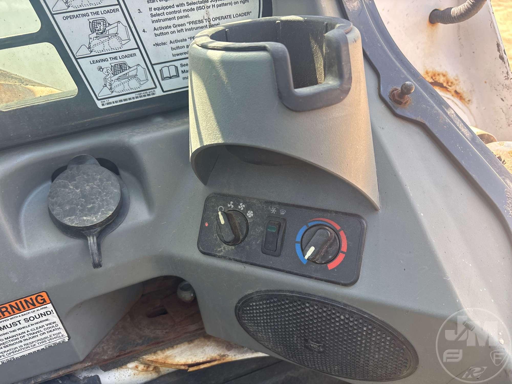 2018 BOBCAT S650 SKID STEER LOADER SN: ALJ823128