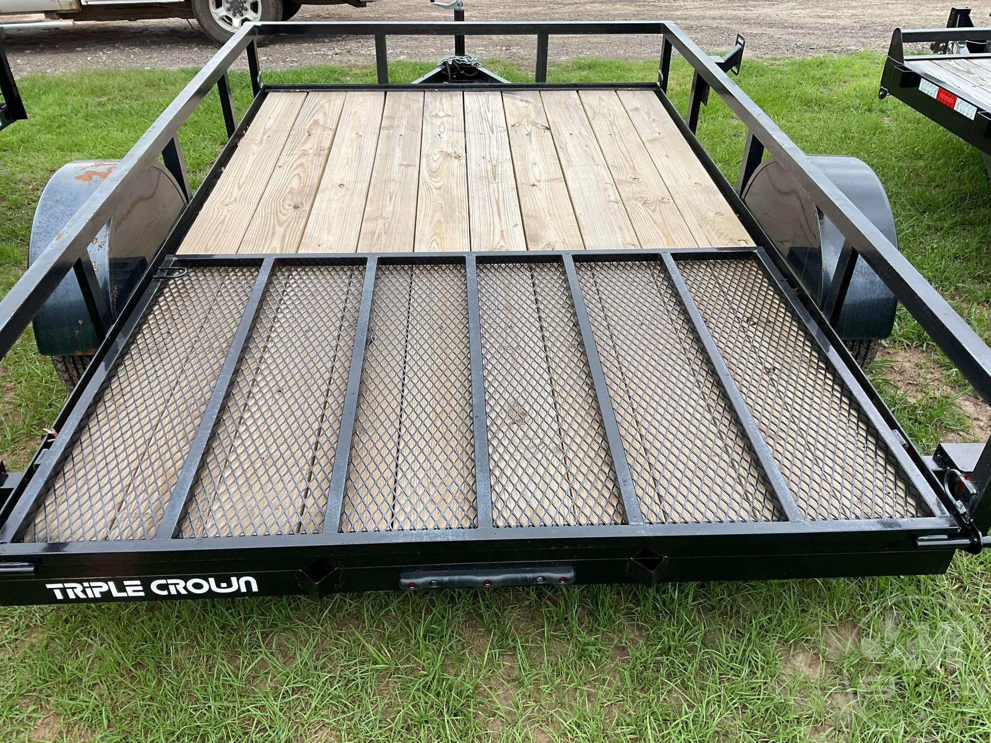 2025 TRIPLE CROWN TRAILERS, INC U6X10G UTILITY TRAILER VIN: 1XNBU1010S2041657