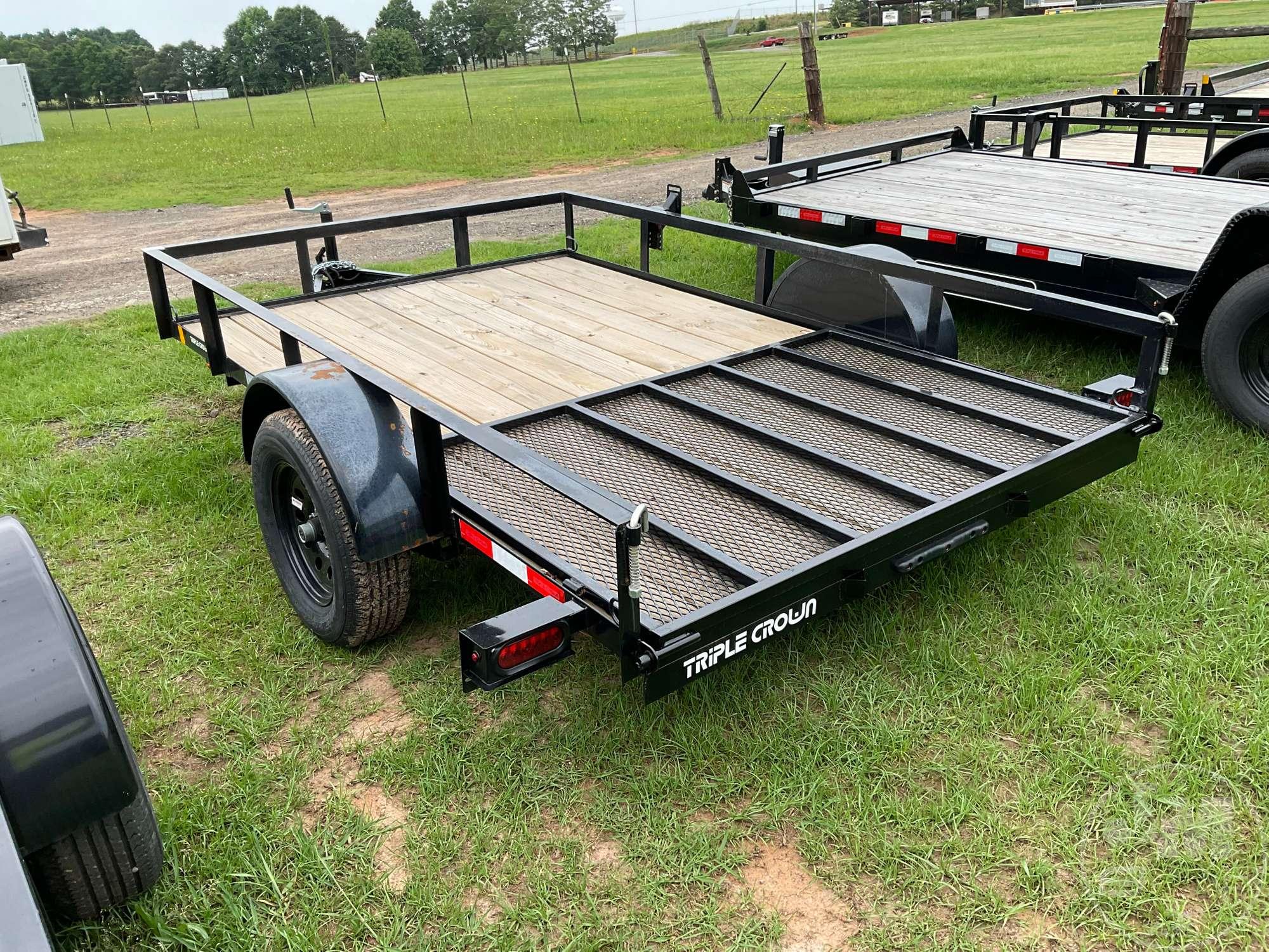 2025 TRIPLE CROWN TRAILERS, INC U6X10G UTILITY TRAILER VIN: 1XNBU1010S2041657