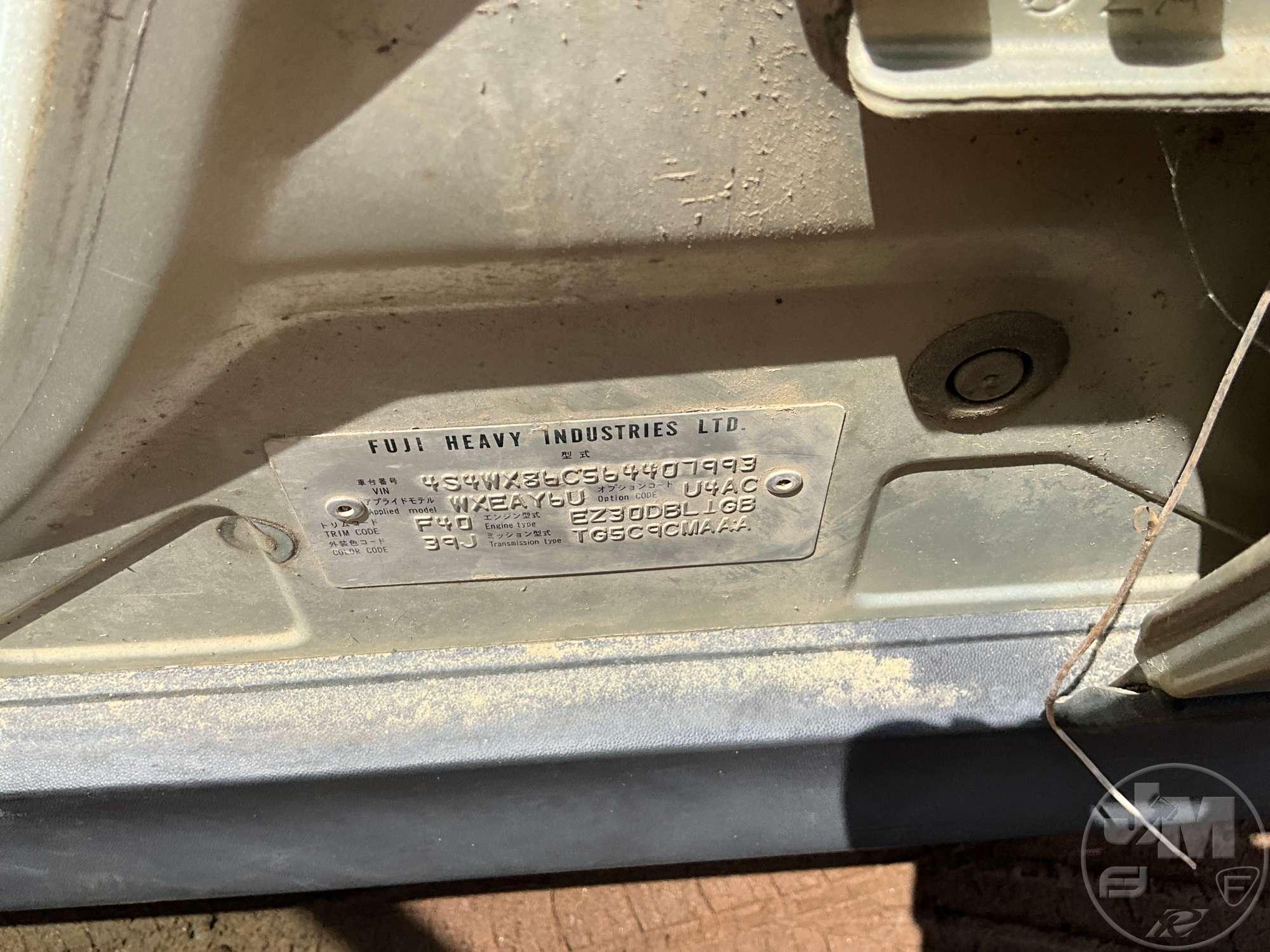 2006 SUBARU B9 TRIBECA VIN: 4S4WX86C564407993