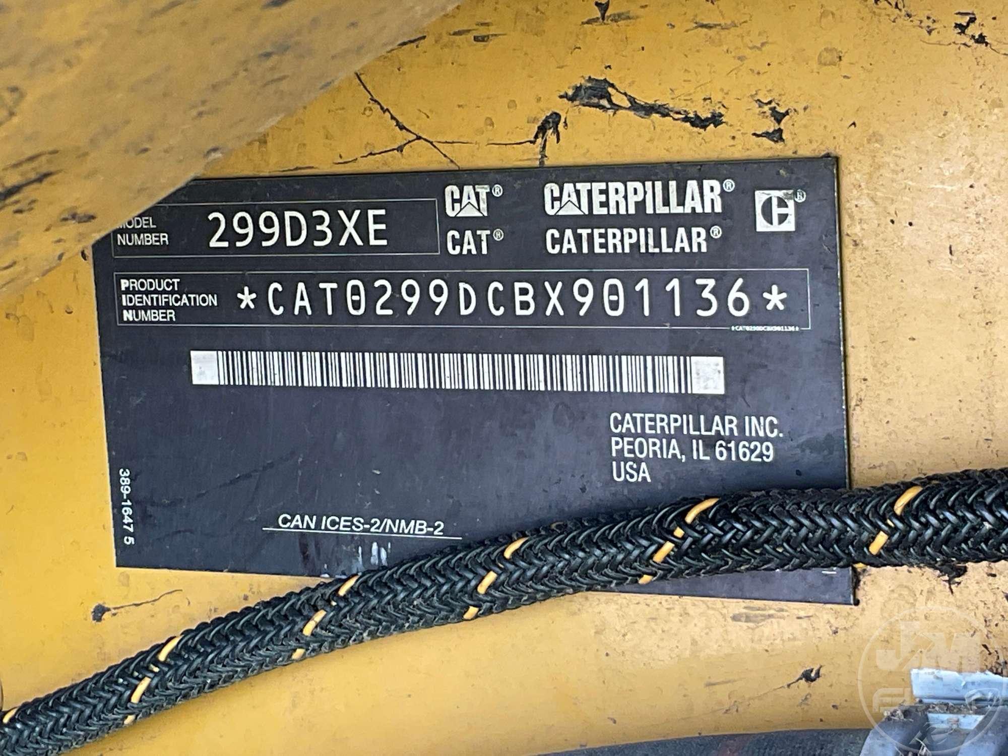 2020 CATERPILLAR 299D3 XE MULTI TERRAIN LOADER SN: BX901136