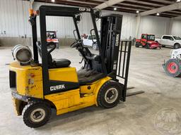 CLARK CGP20 CUSHION TIRE FORKLIFT SN: P365L-0722-9527FB