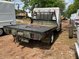 2001 FORD E-450 SINGLE AXLE FLATBED TRUCK VIN: 1FDXE45F91HB24142