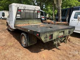 2001 FORD E-450 SINGLE AXLE FLATBED TRUCK VIN: 1FDXE45F91HB24142