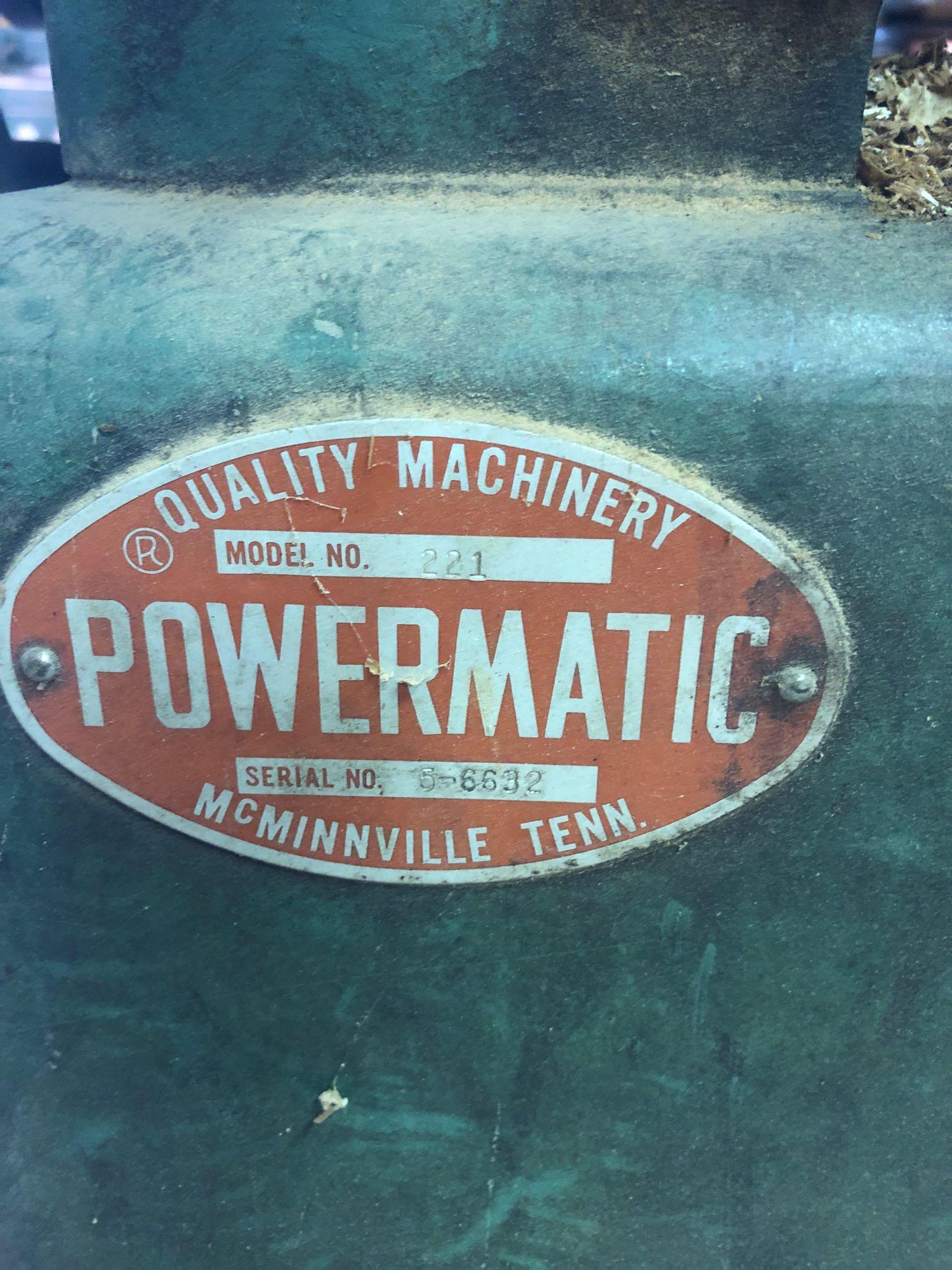 Powermatic planer