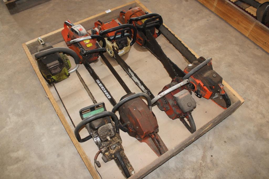 Pallet of Chain Saws