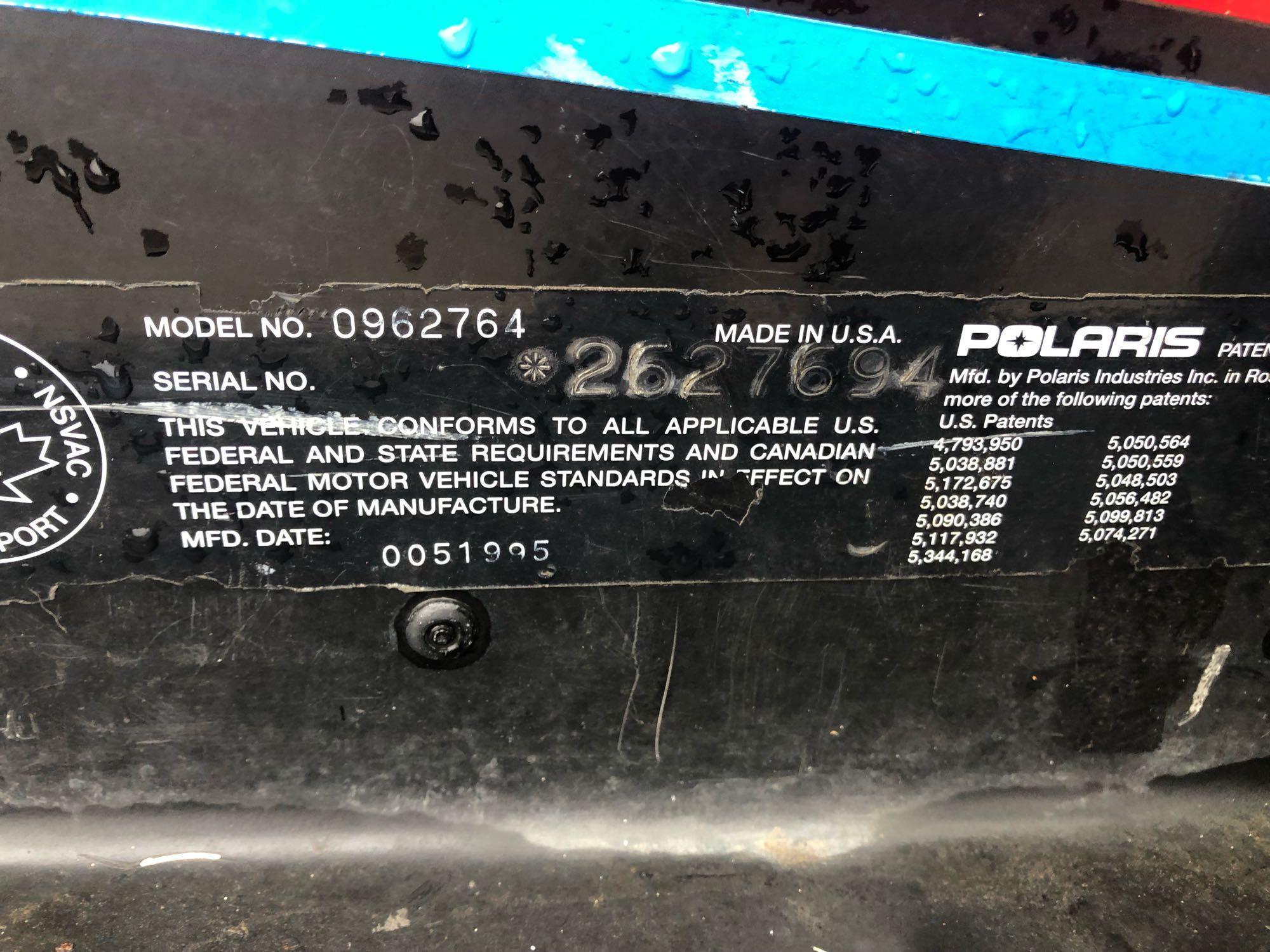 1996 Polaris Indy 500 Snowmobile