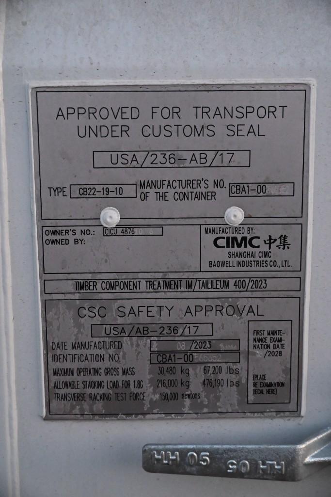 New 20' Shipping Container