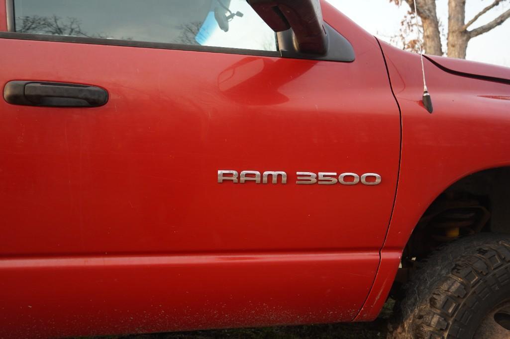 2003 Dodge Ram 3500 Flatbed Truck