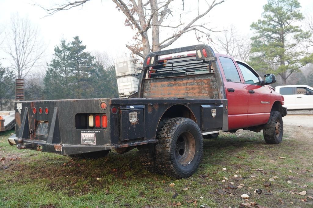 2003 Dodge Ram 3500 Flatbed Truck