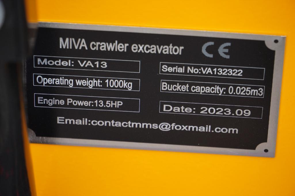 New 2024 MIVA Mini Excavator