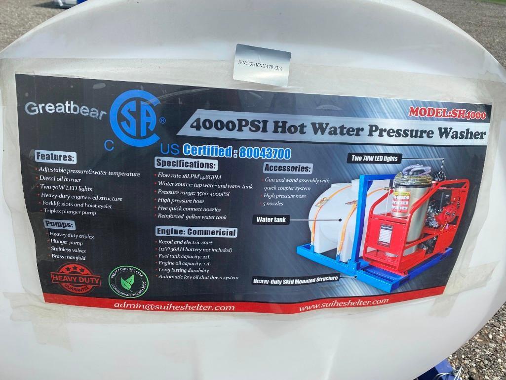 New Hot Water Pressure Washer