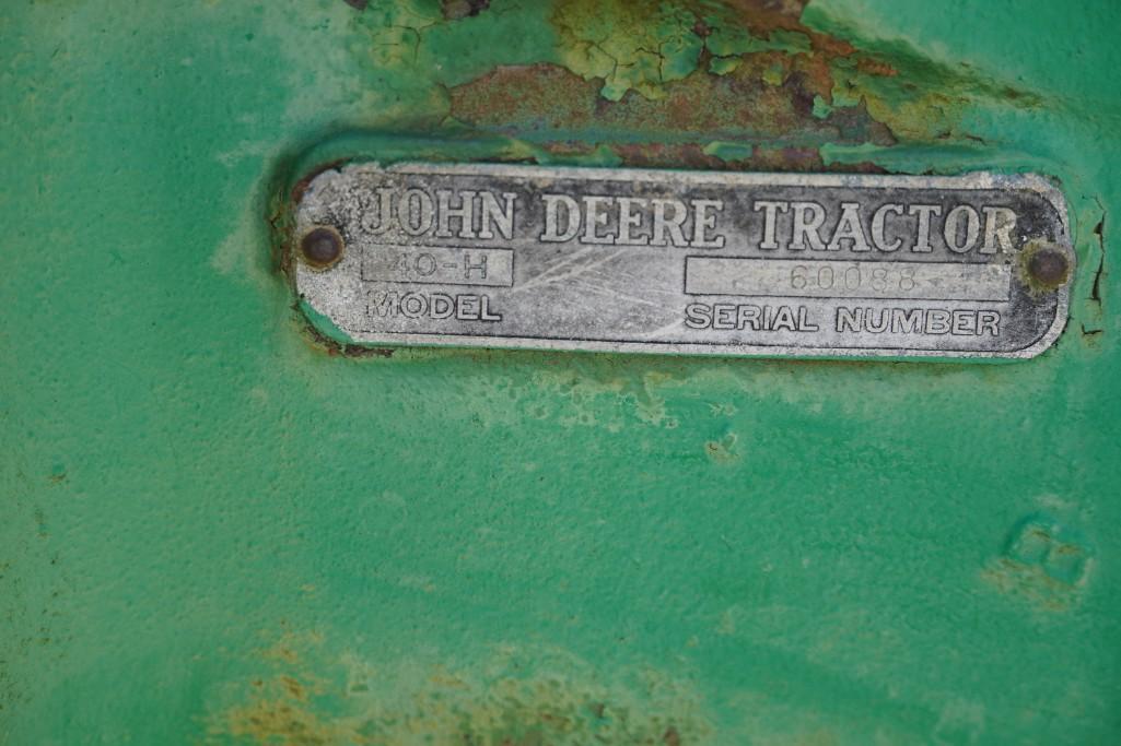 1955 John Deere 40 High Crop Tractor
