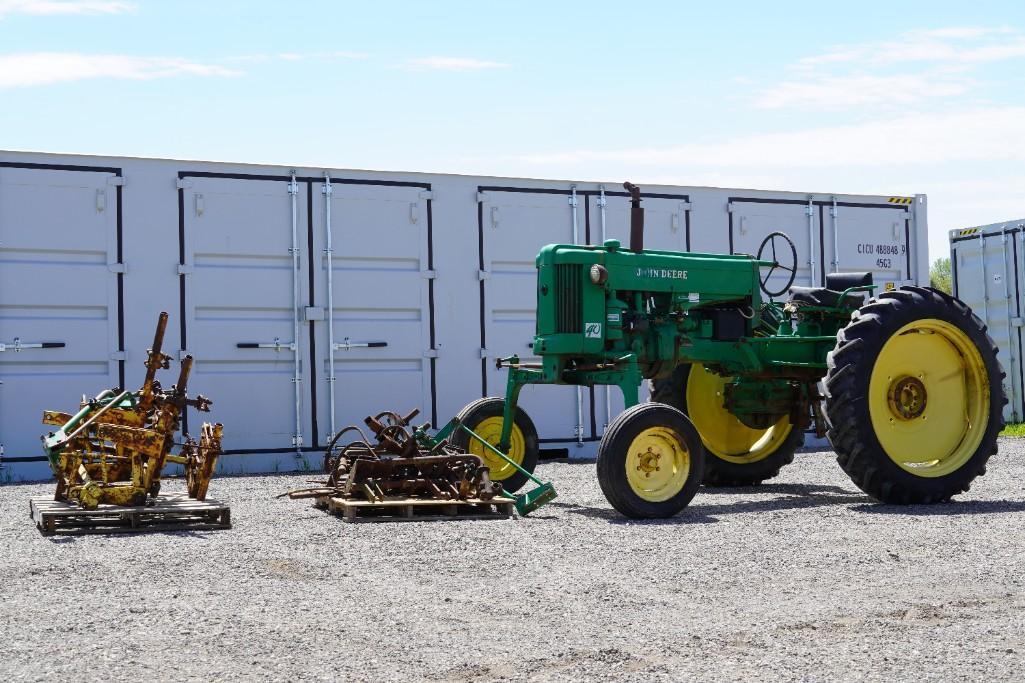 1955 John Deere 40 High Crop Tractor