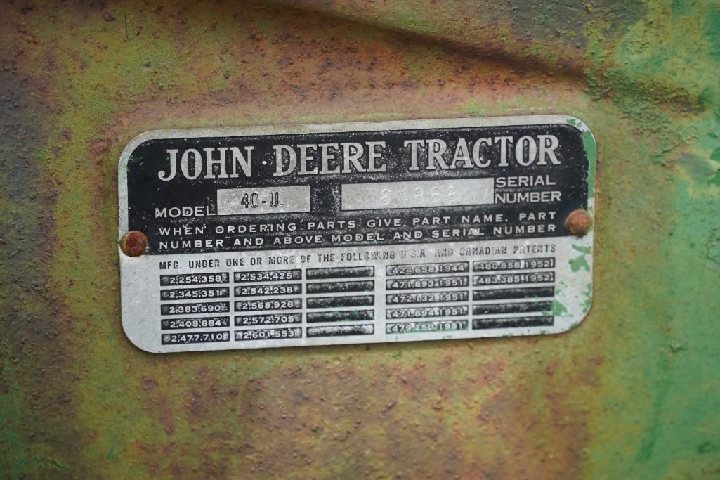 1955 John Deere 40-U Tractor